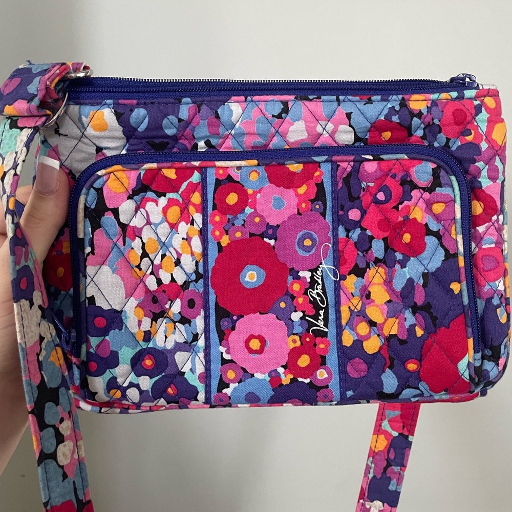 Vera Bradley Crossbody Bag - Floral Print Cotton